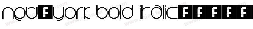 New-York Bold Italic字体转换